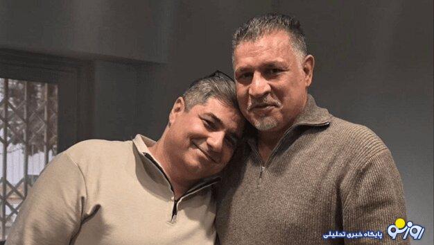 شهرام جزایری در آغوش علی دایی!